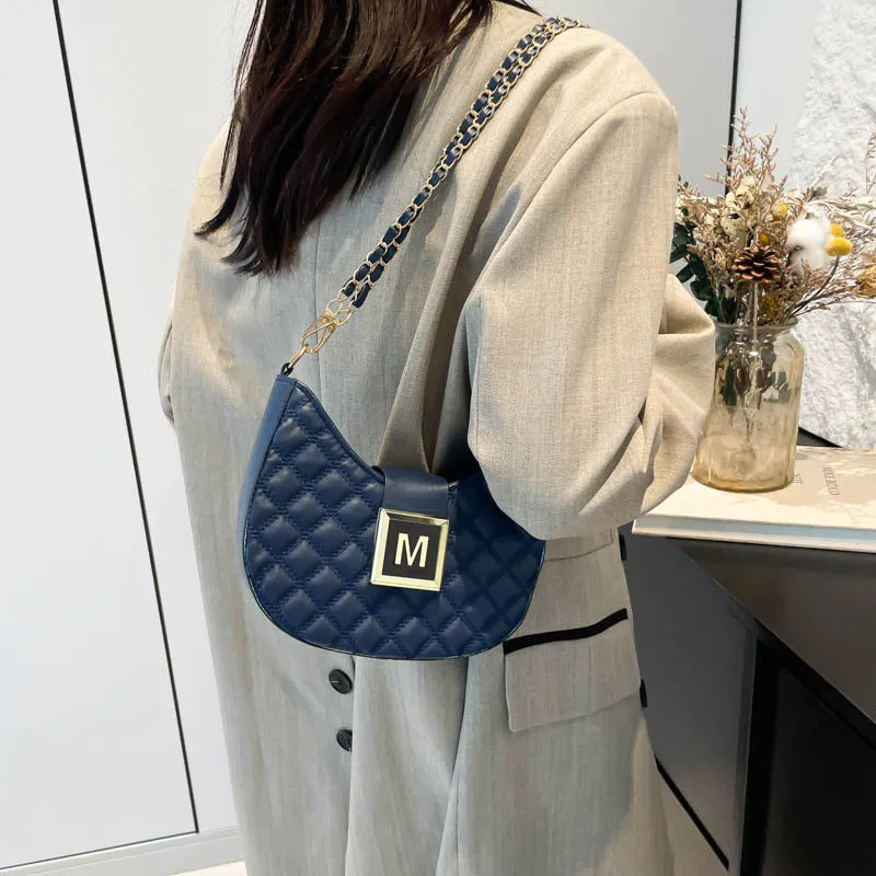 Autumn Trendy Retro Moon Simple Western Style Shoulder Bags