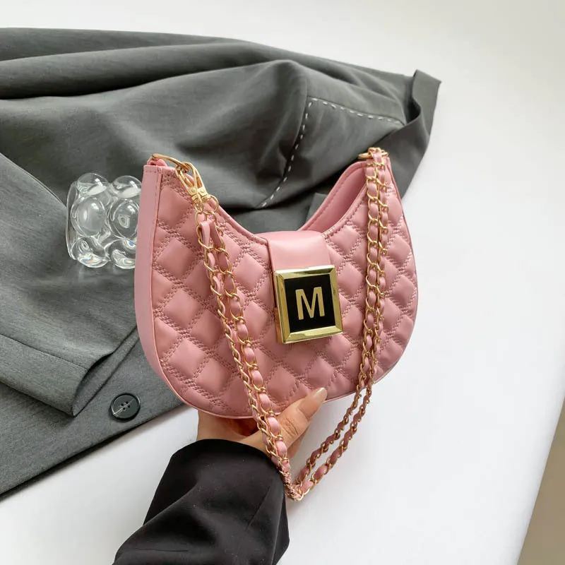 Autumn Trendy Retro Moon Simple Western Style Shoulder Bags