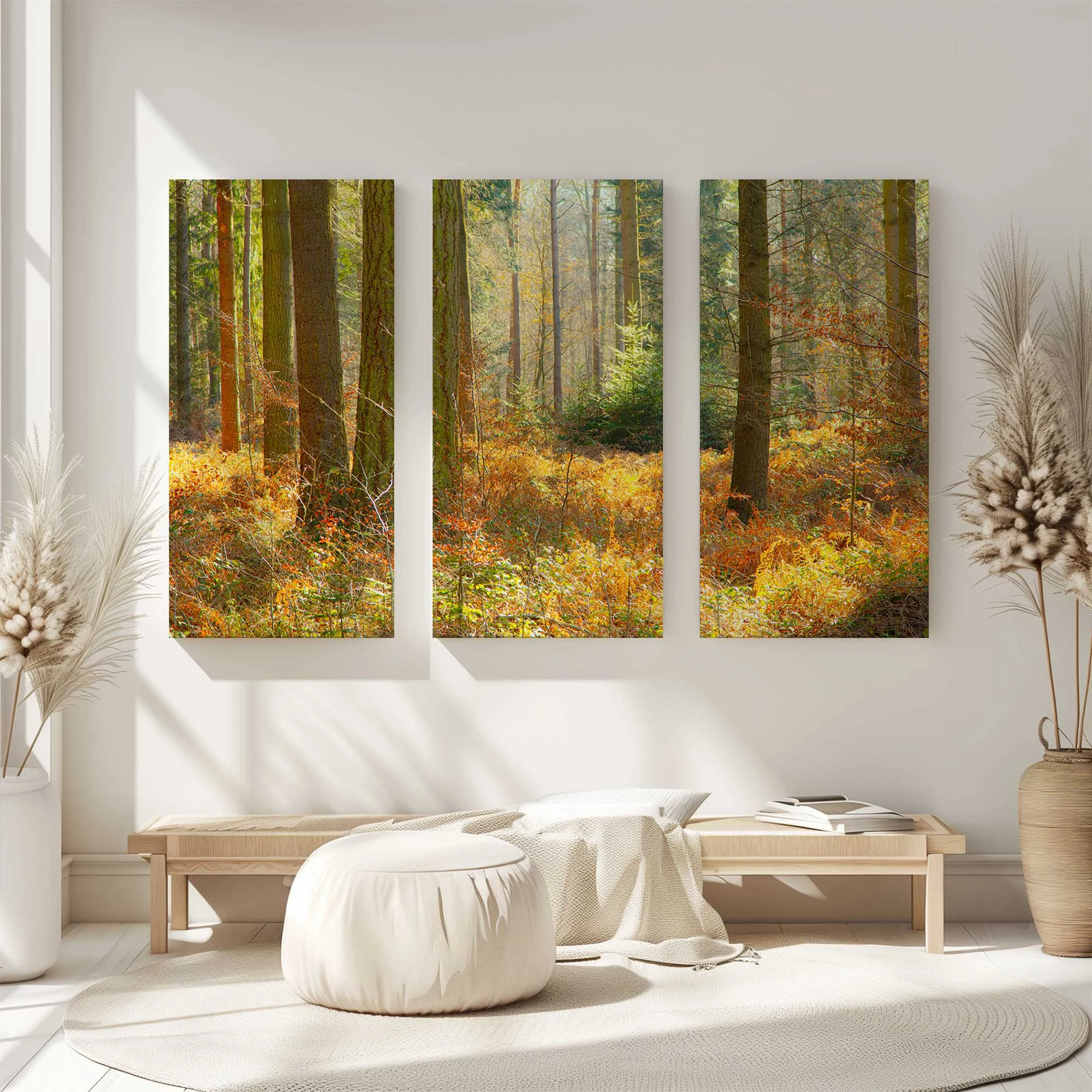Autumn Whispers in Normandy Large Canvas Print