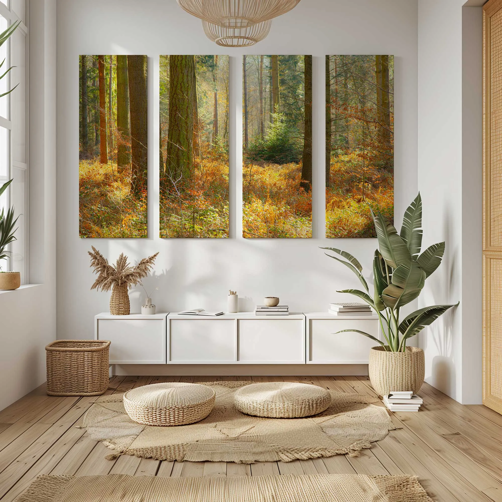Autumn Whispers in Normandy Large Canvas Print