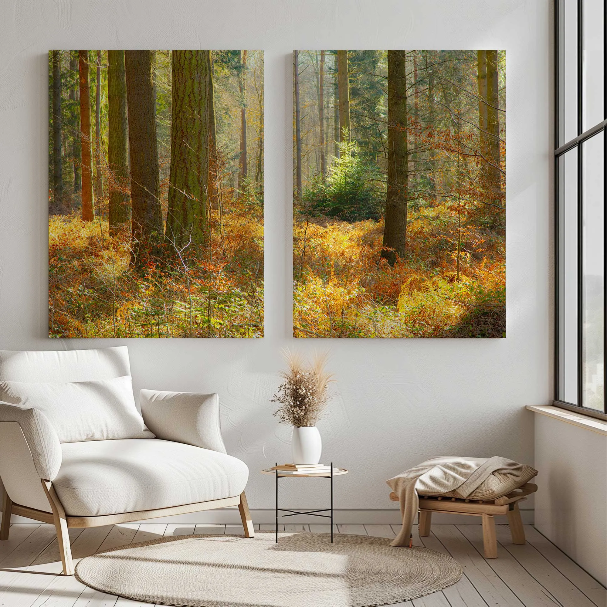 Autumn Whispers in Normandy Large Canvas Print