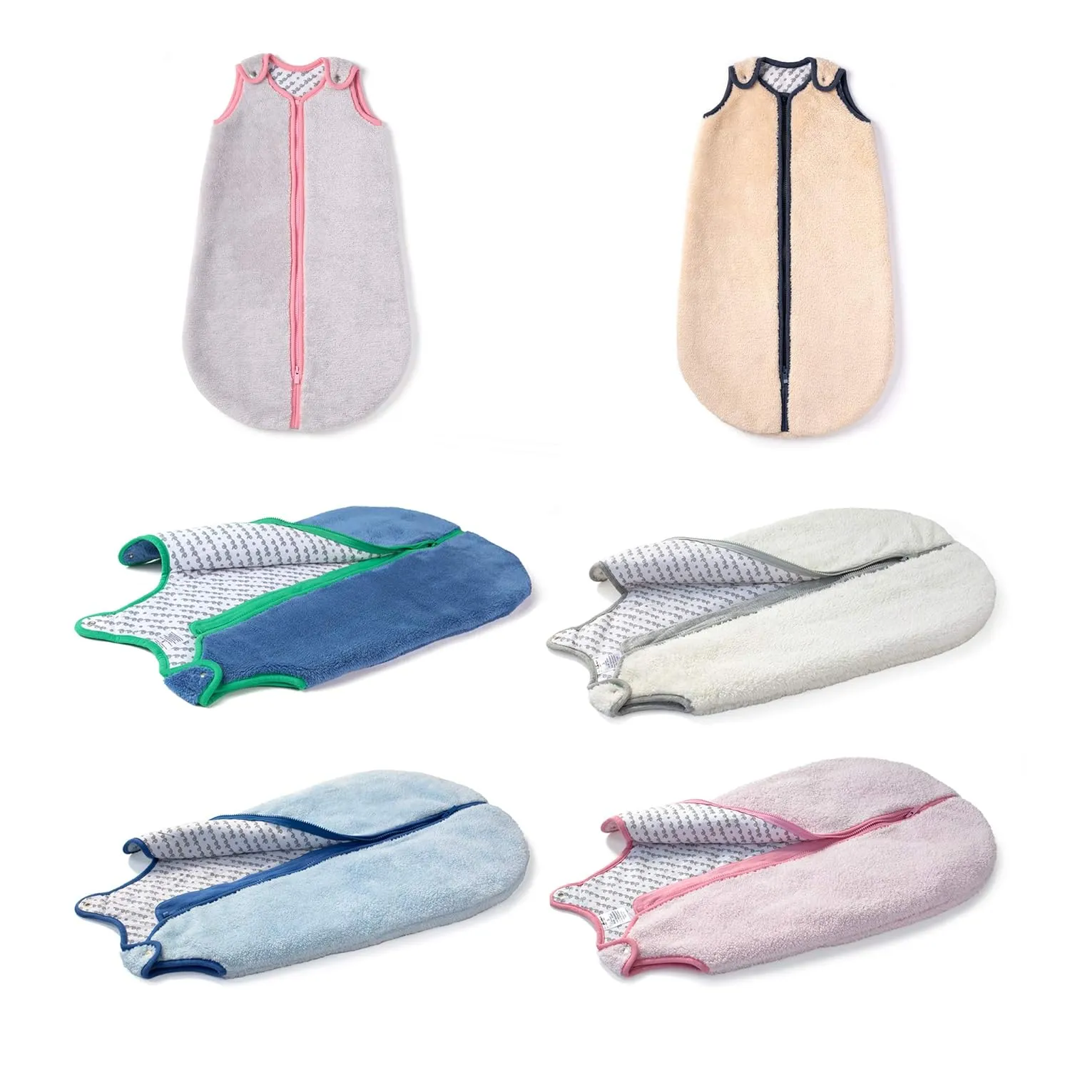 baby deedee Sleep Nest Teddy Baby Sleeping Bag, Fuzzy Dino, Large (18-36 Months)