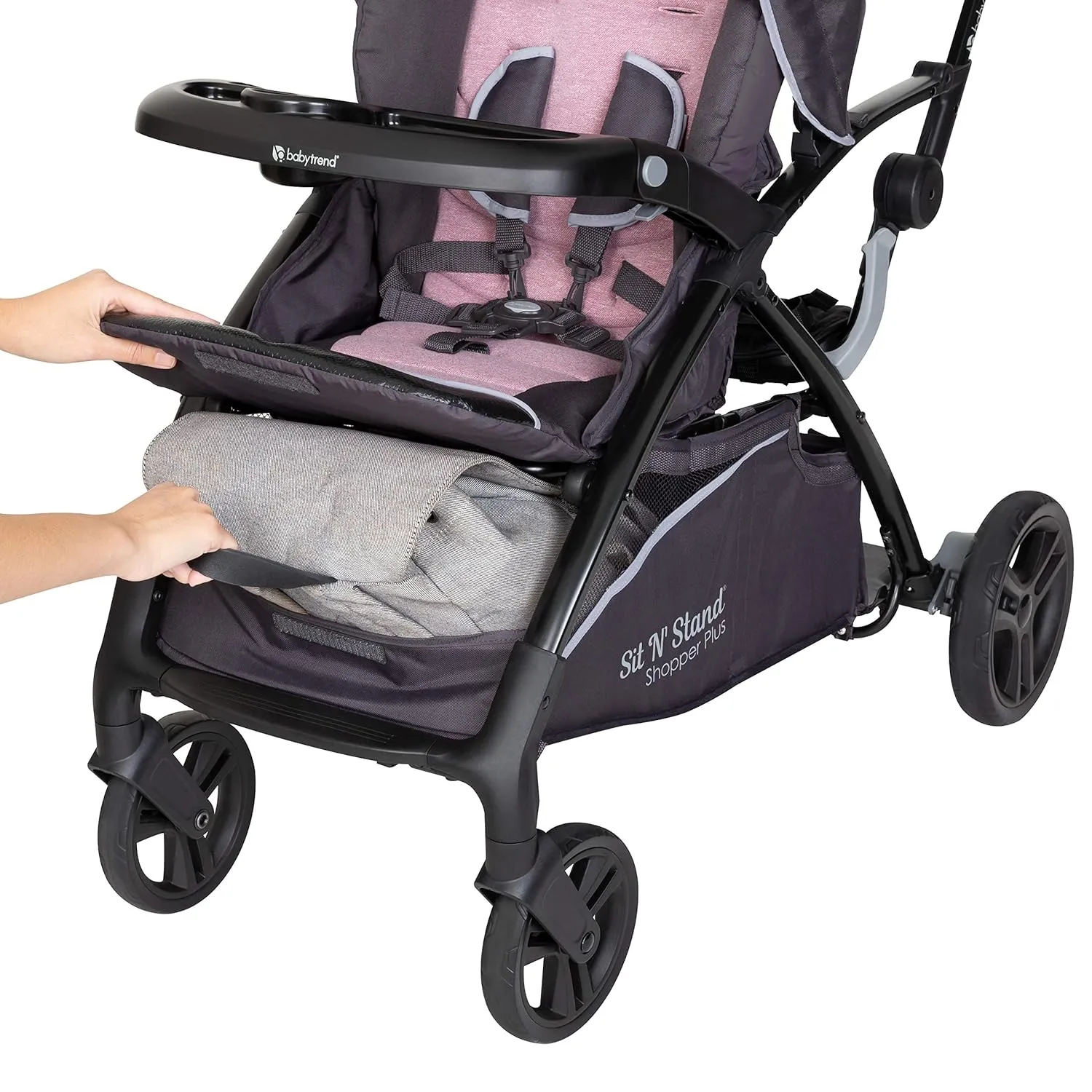 Baby Trend Sit N’ Stand® 5-in-1 Shopper Plus Stroller, Cassis