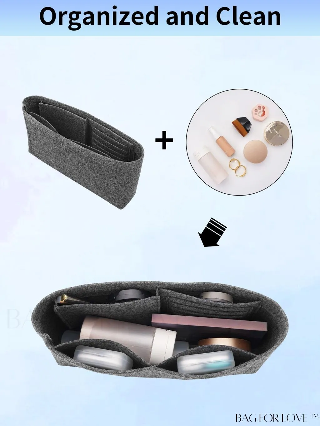 BagForLove - Streamlined Multi-compartment Bag with meticulous lining