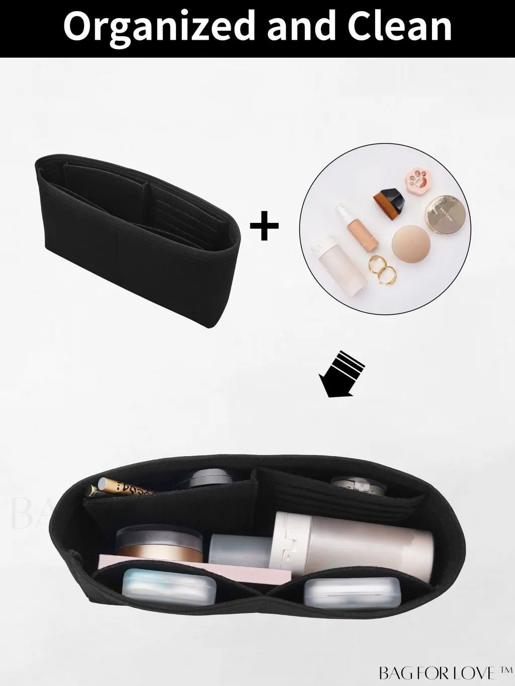 BagForLove - Streamlined Multi-compartment Bag with meticulous lining