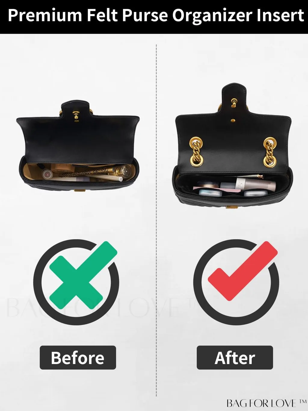 BagForLove - Streamlined Multi-compartment Bag with meticulous lining