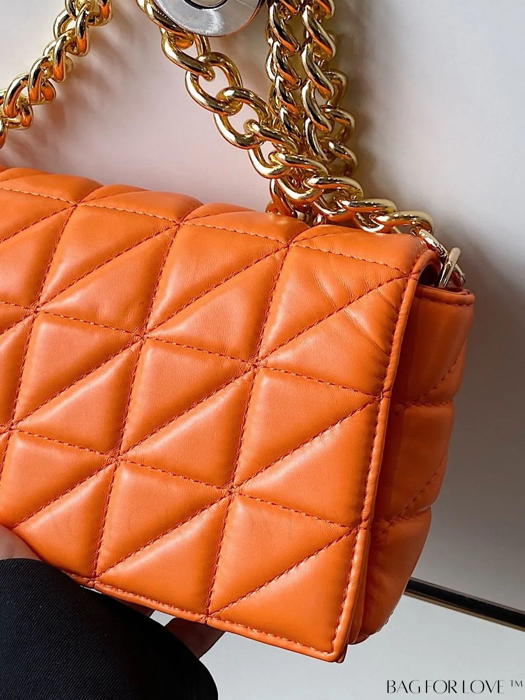 BagForLove - Streamlined Square Flap Bag with Chain Detailing