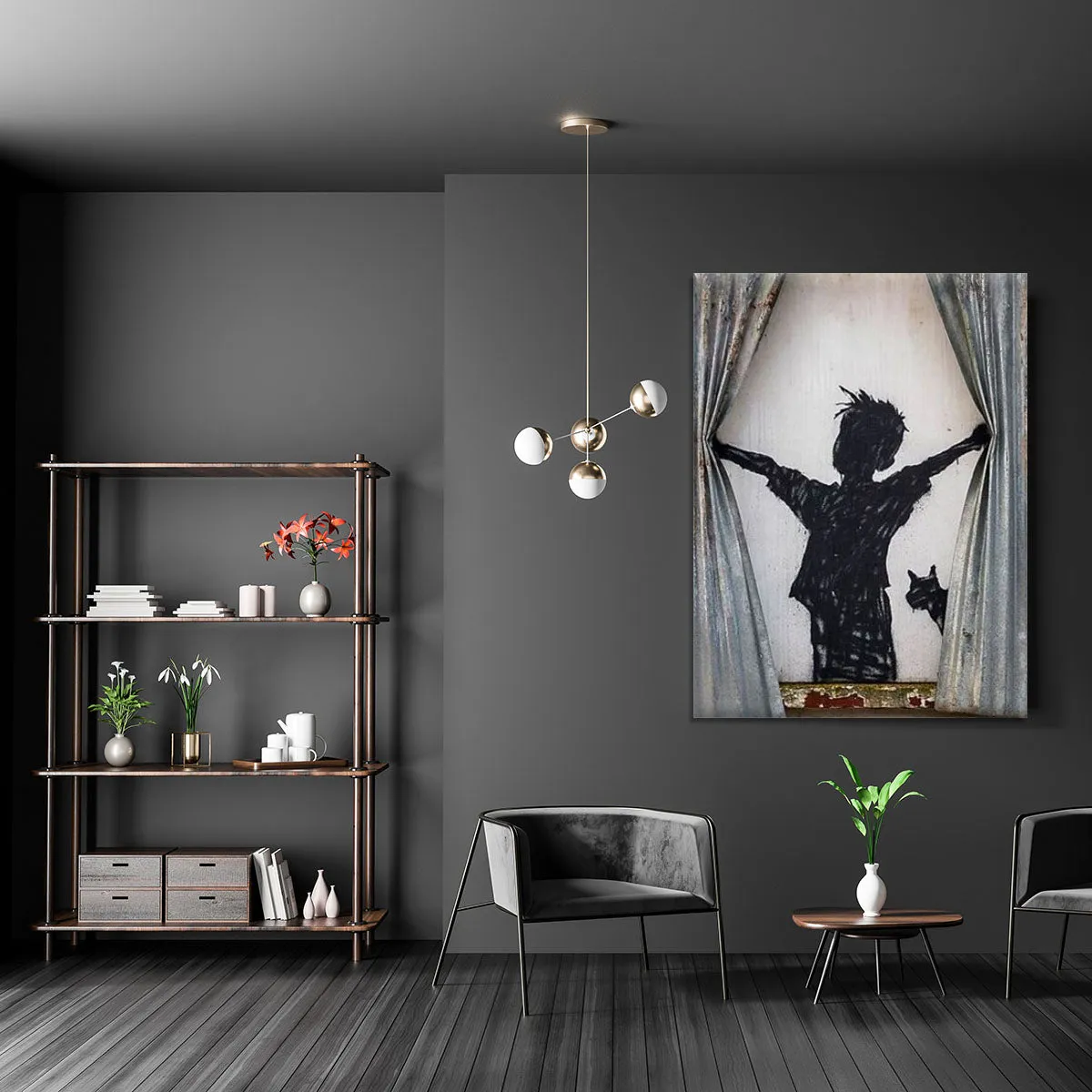 Banksy Derelict Farmhouse Canvas Print or Poster
