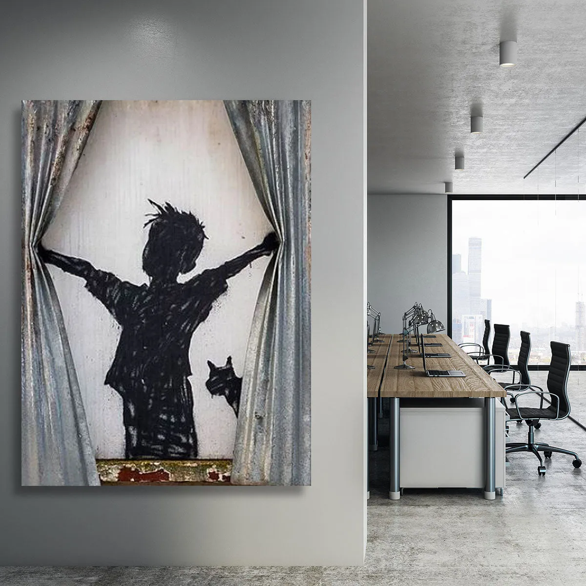 Banksy Derelict Farmhouse Canvas Print or Poster