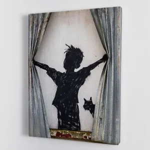 Banksy Derelict Farmhouse Canvas Print or Poster