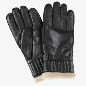 Barbour Leather Utility Gloves | Black