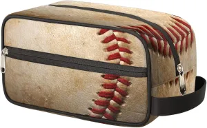 Baseball Toiletry Bag for Women Men, Travel Toiletry Bag Dopp Kit, Water-resistant Lightweight Shaving Bag for Toiletries Accessories