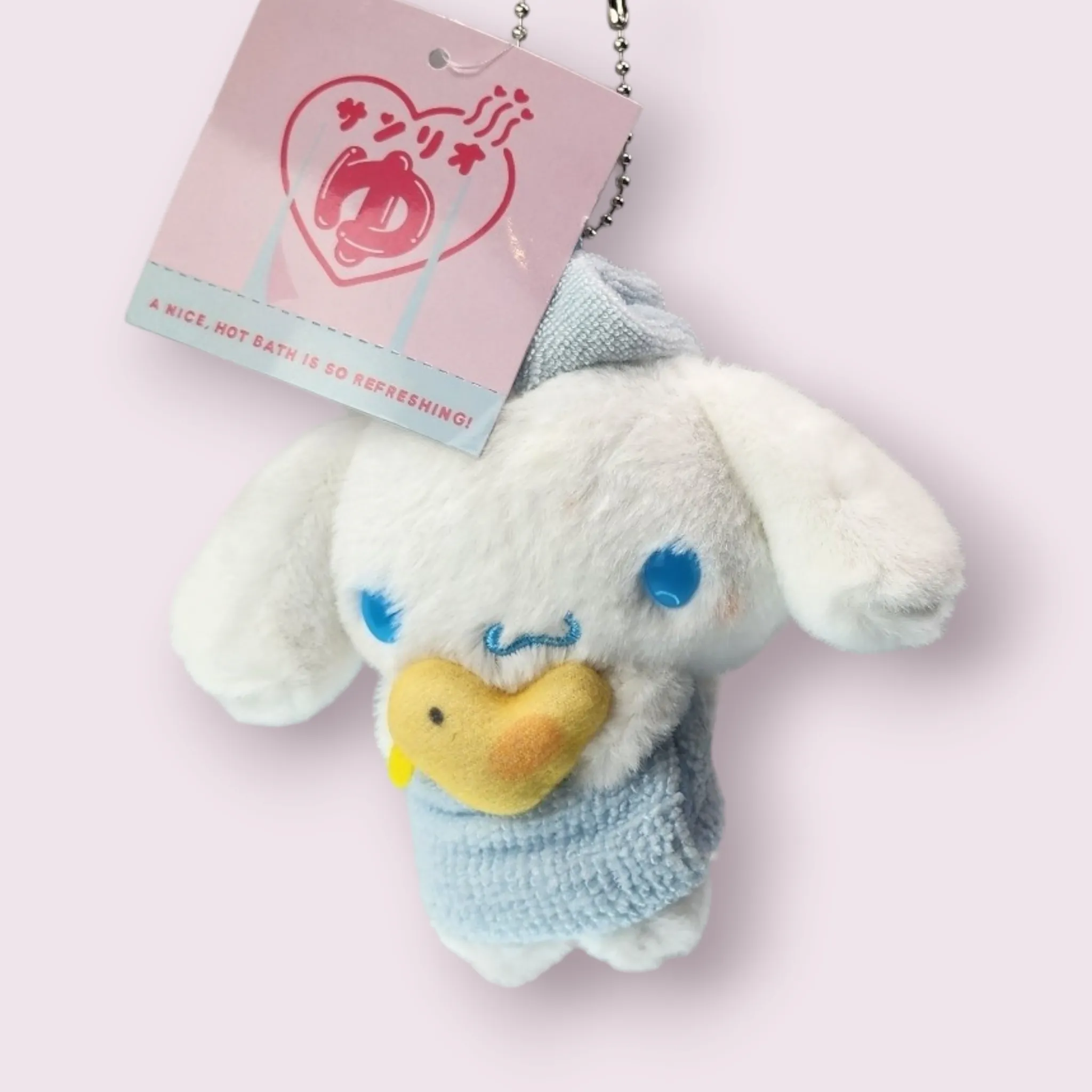Bath Towel Cinnamoroll Plush Keychain