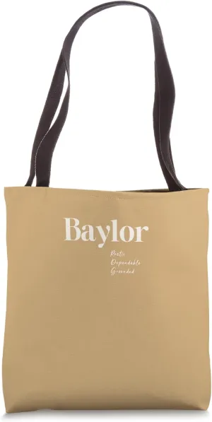 Baylor - Rustic, Dependable, Grounded Tote Bag