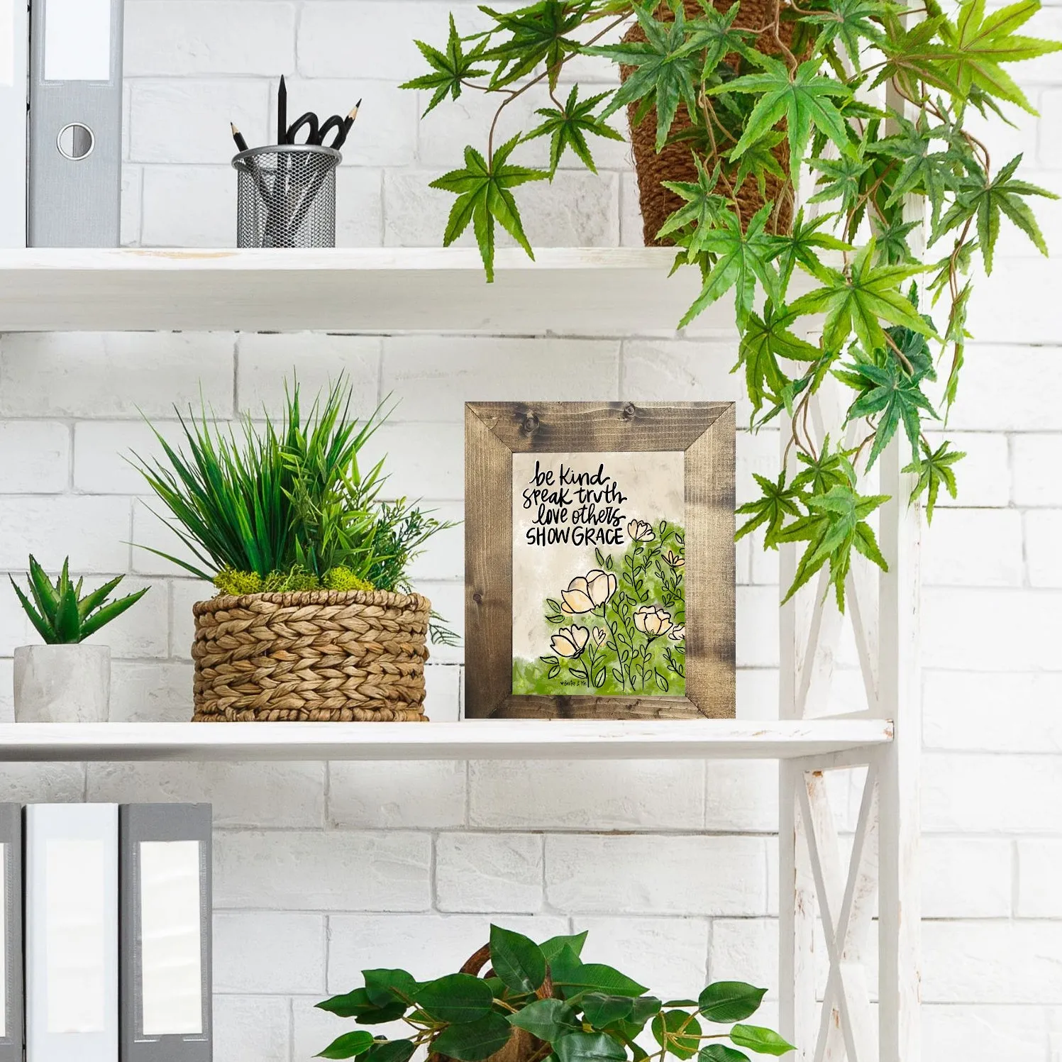 Be Kind Speak Truth Framed Art