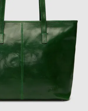 Beatrice Green - Leather Work Tote