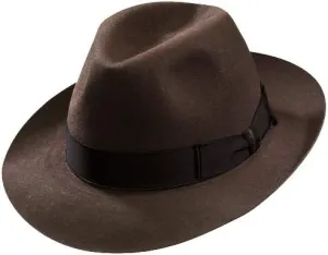 Beaver Fur Felt Hat - Brown Medium Brim