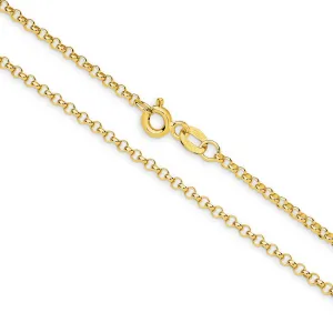 Belcher 2.04mm Solid Yellow Gold Chain