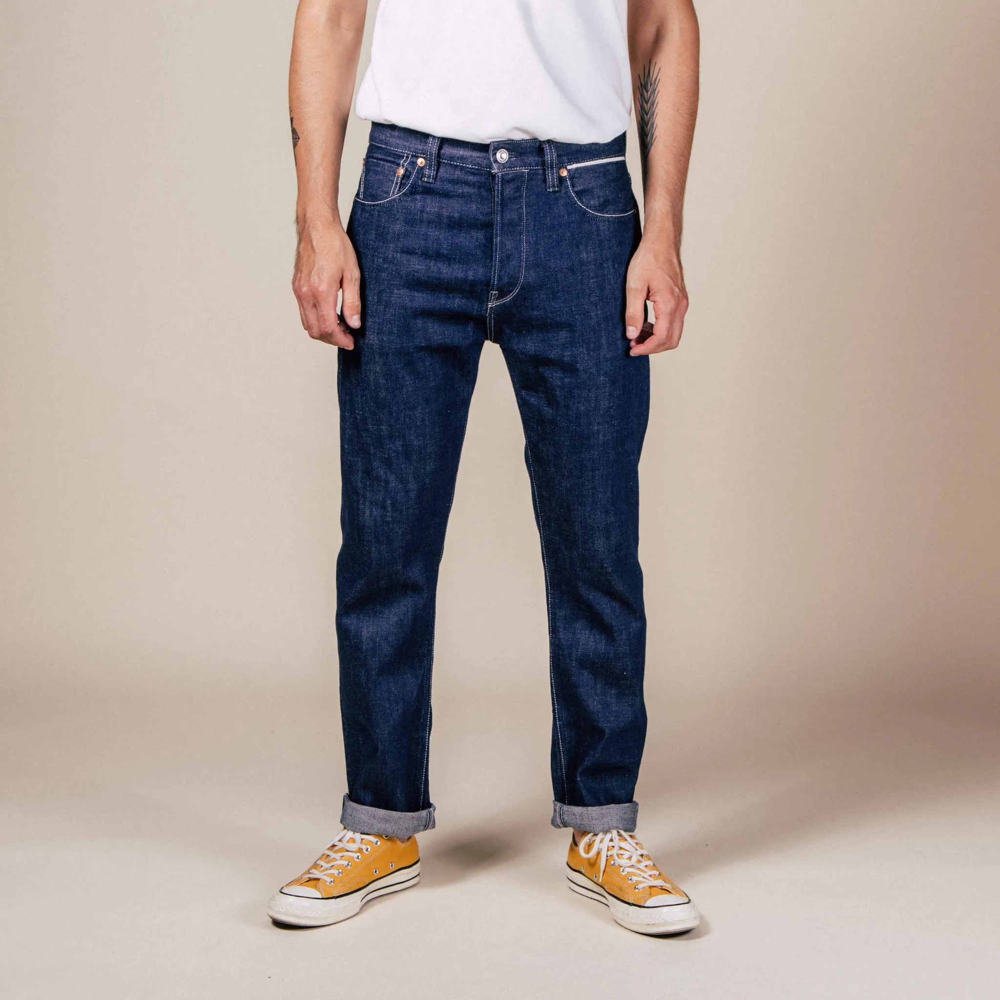 【Benzak Denim Developers】復古藍染合身直筒微錐褲 11oz BDD-711 vintage indigo US cotton RHT