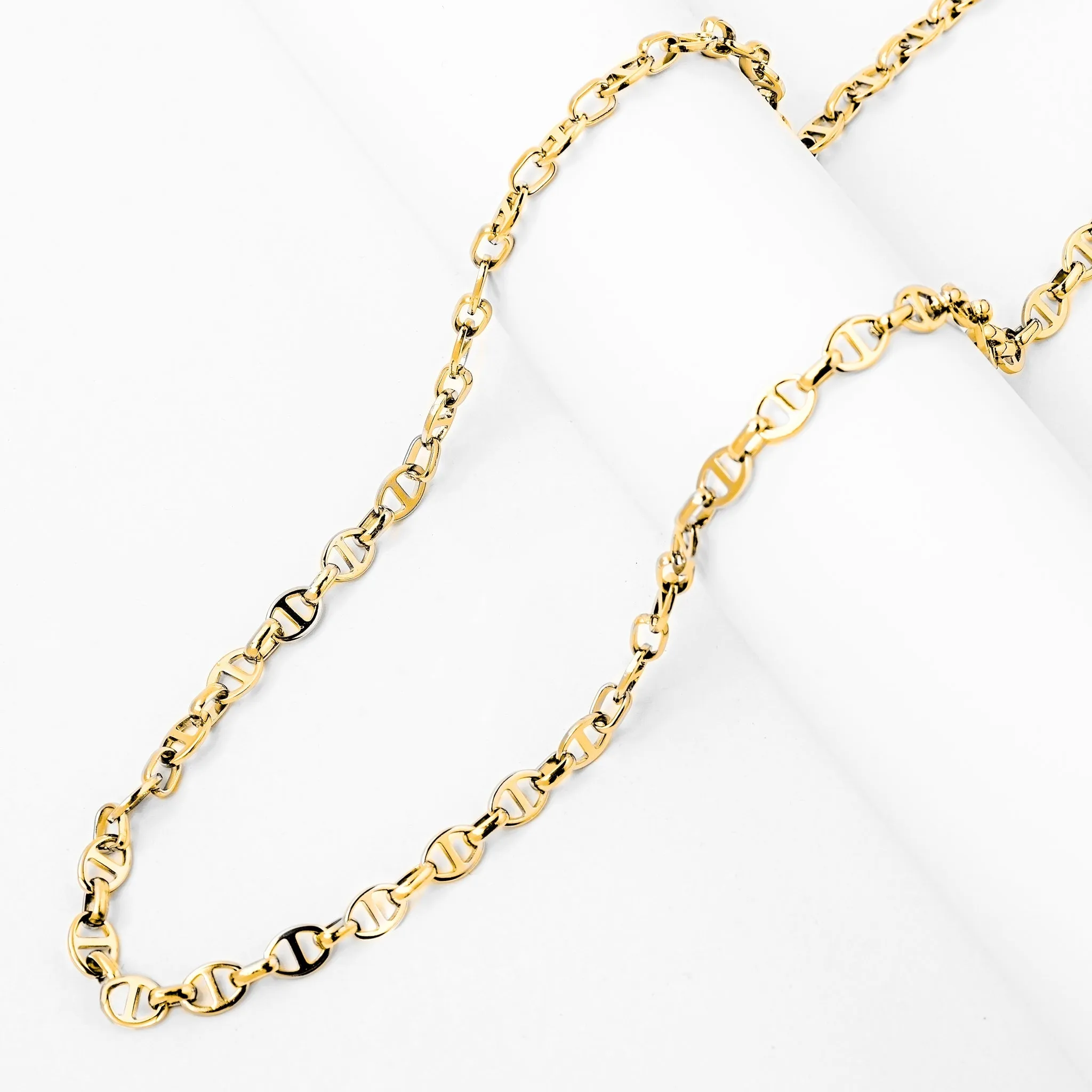 Big Daddy 8MM Gold Mariner Link Chain