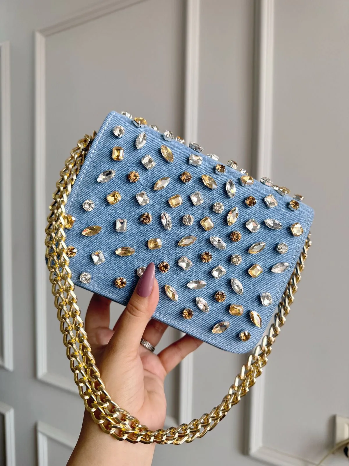 BLING DENIM BAG
