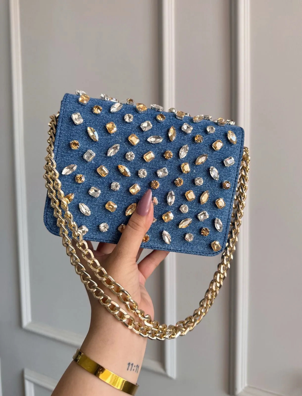 BLING DENIM BAG