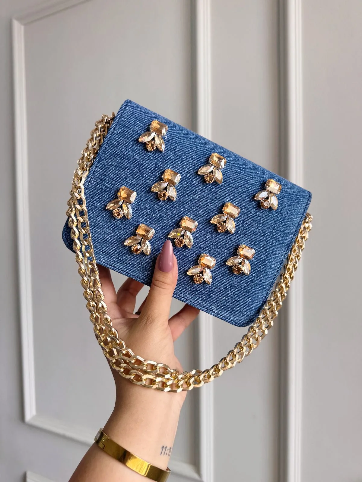 BLING DENIM BAG