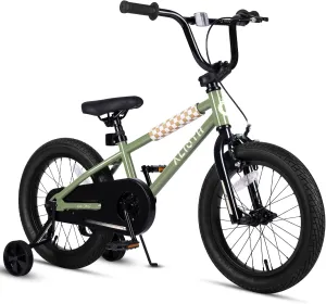 BMX Style Kids Bike for 2-8 Years Old Boys Girls Toddlers 12 14 16 Inches Bicycle with Training Wheels Coaster Brake, Multiple Color