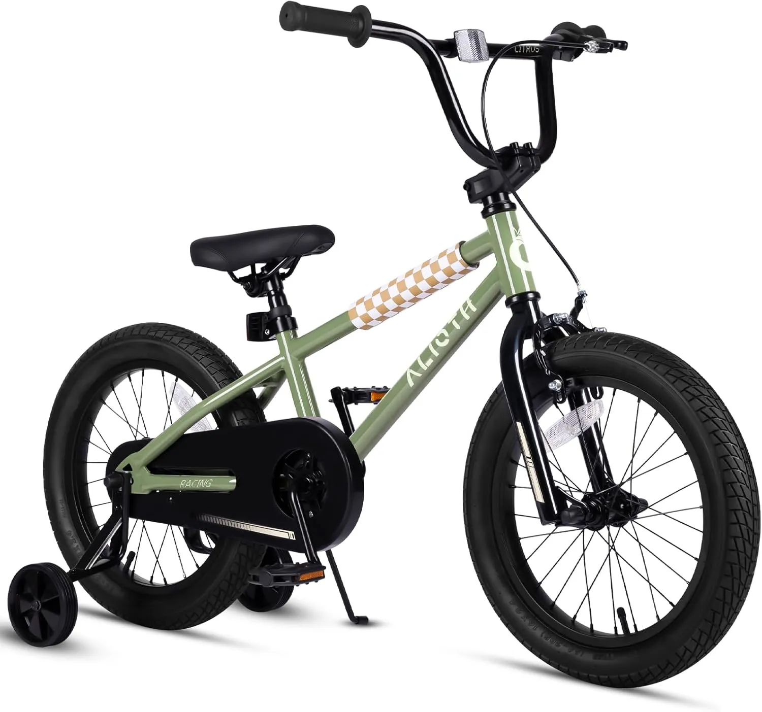 BMX Style Kids Bike for 2-8 Years Old Boys Girls Toddlers 12 14 16 Inches Bicycle with Training Wheels Coaster Brake, Multiple Color