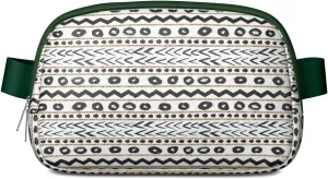 Bohemian Mini Belt Bag for Men Women Vintage Rustic Waist Packs Crossbody Bags Adjustable Strap for Hiking Cycling Running