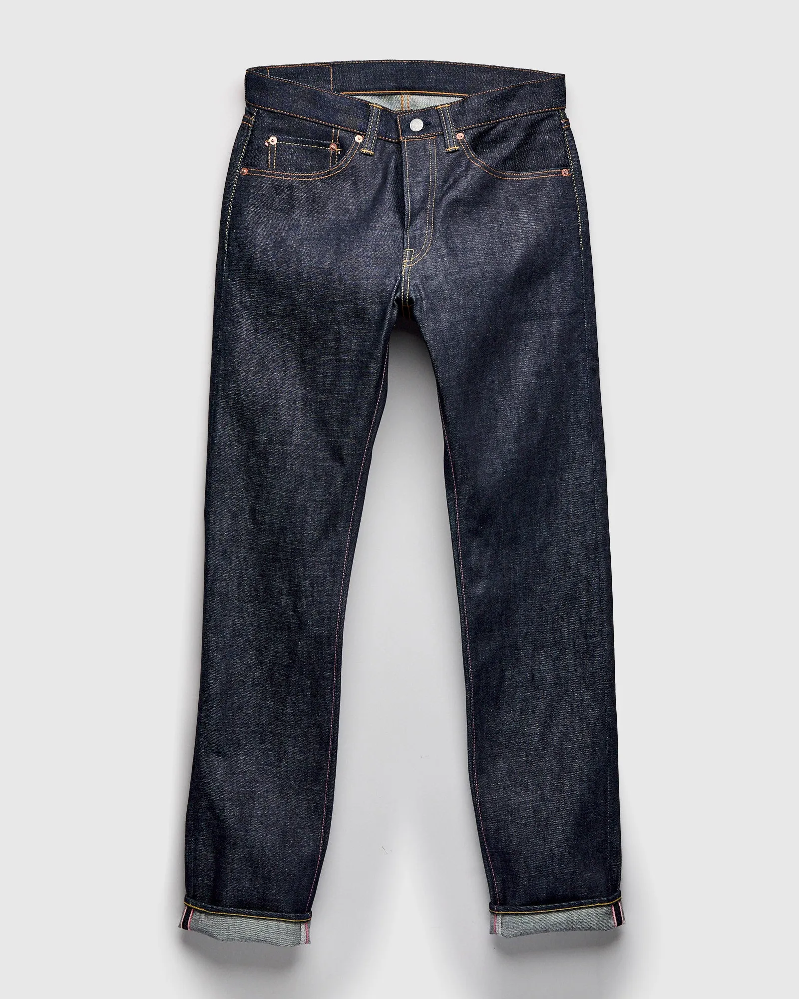 BOM017-N "Grand Indigo" 14oz Selvedge Denim - Natural Tapered Fit
