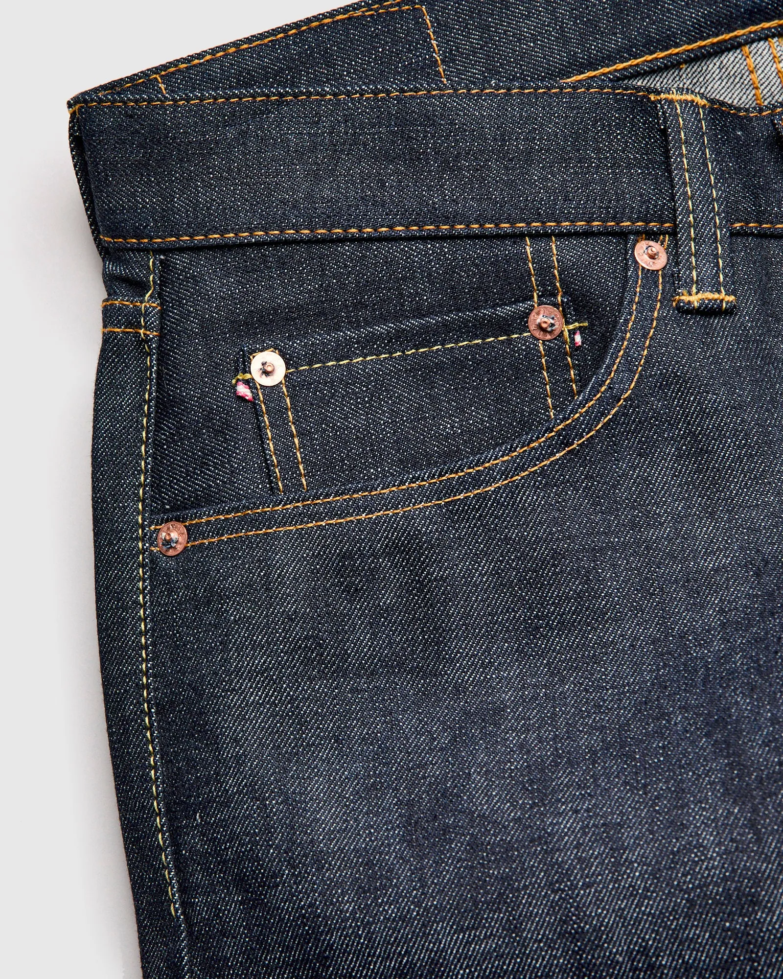BOM017-N "Grand Indigo" 14oz Selvedge Denim - Natural Tapered Fit