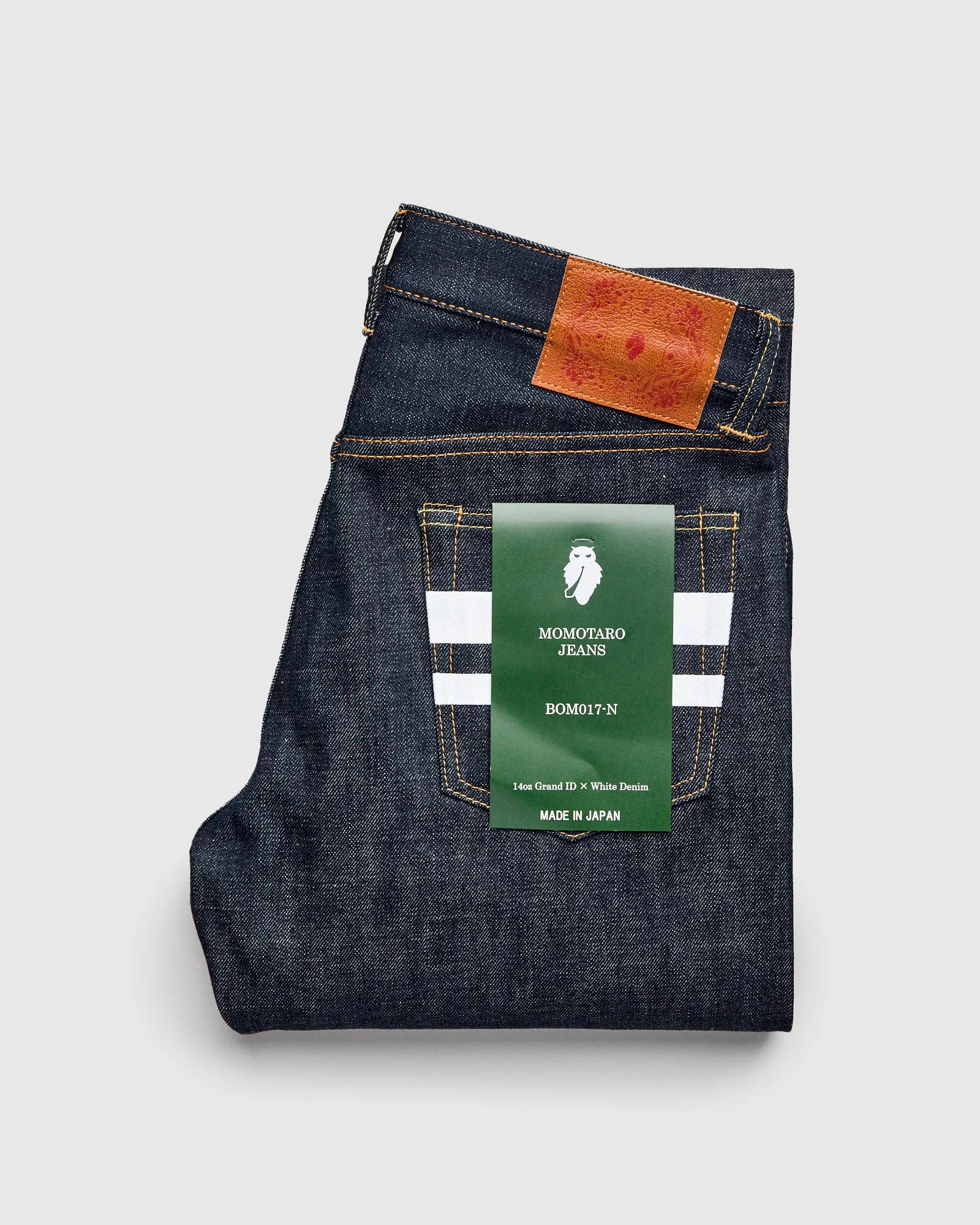 BOM017-N "Grand Indigo" 14oz Selvedge Denim - Natural Tapered Fit