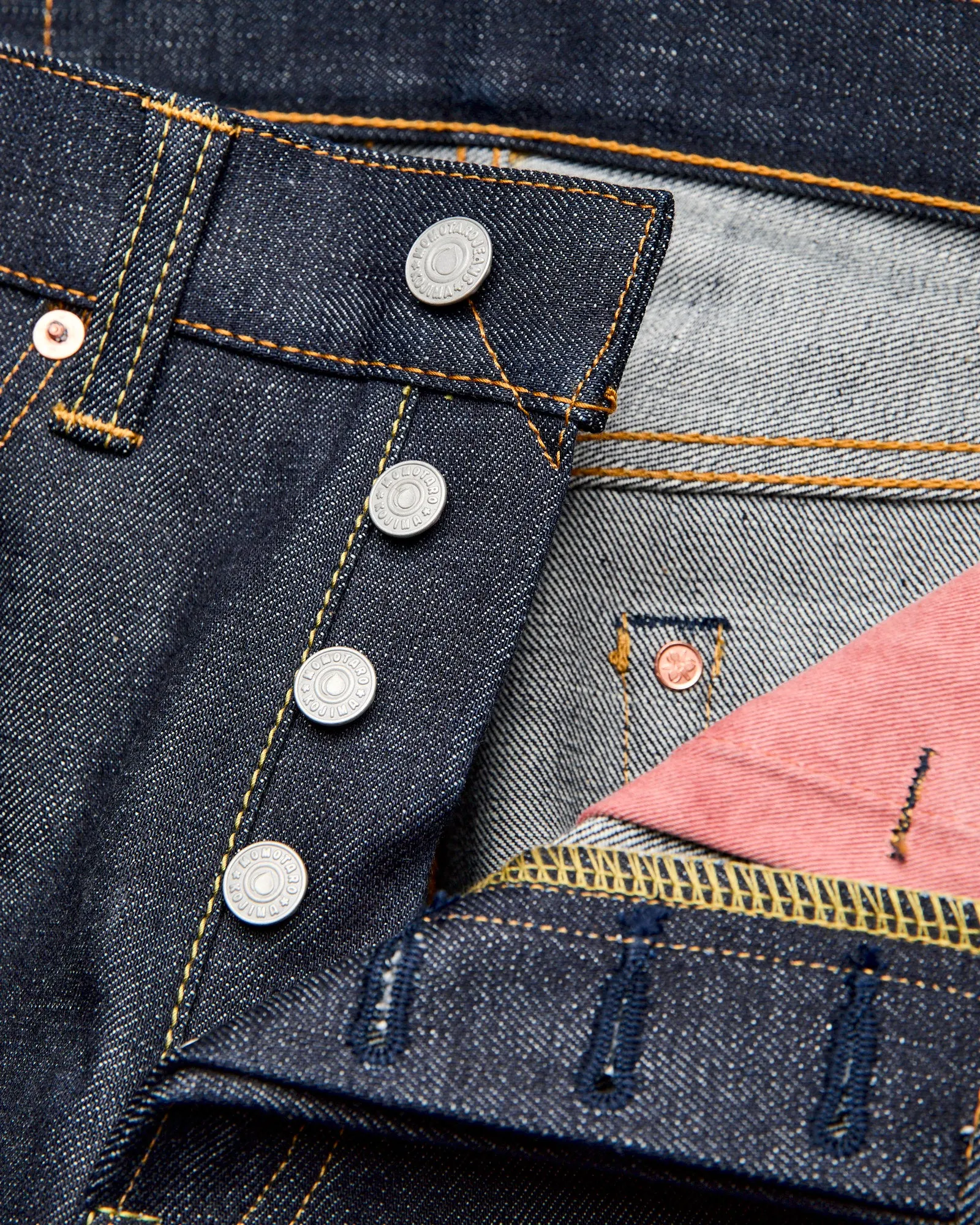 BOM017-N "Grand Indigo" 14oz Selvedge Denim - Natural Tapered Fit