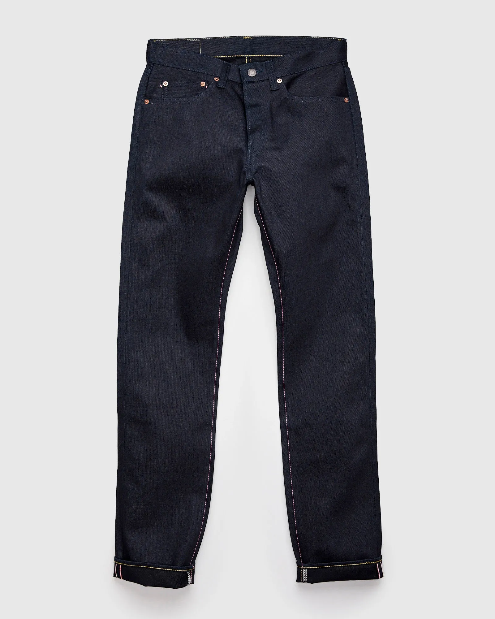 BOM018-N "Grand Indigo – Midnight Edition" 14oz Selvedge Denim - Natural Tapered Fit