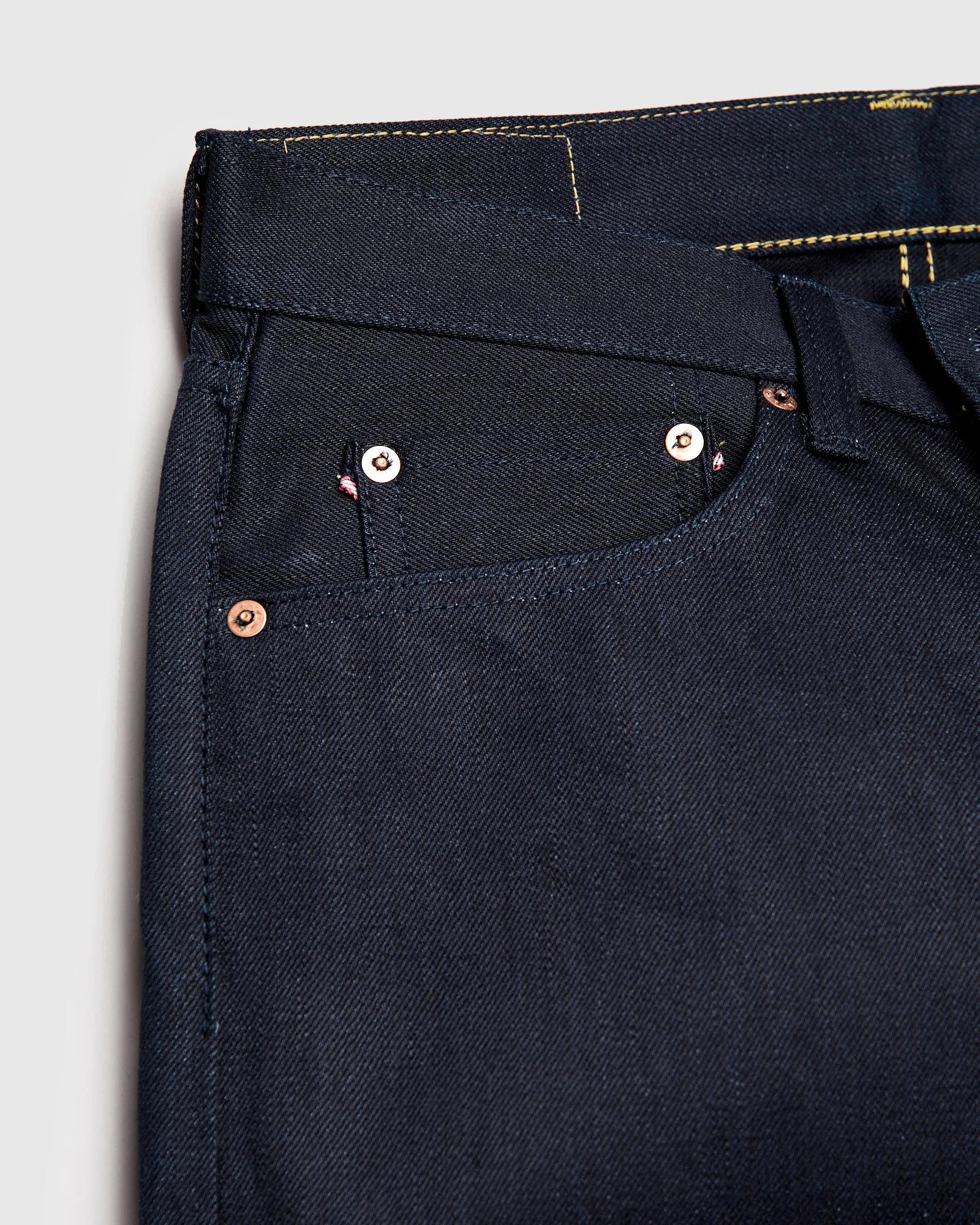 BOM018-N "Grand Indigo – Midnight Edition" 14oz Selvedge Denim - Natural Tapered Fit