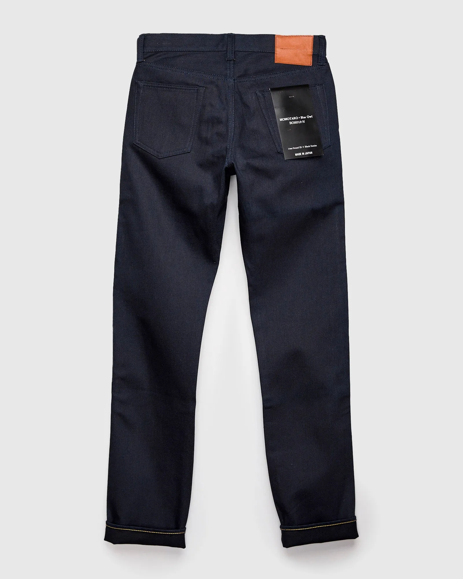BOM018-N "Grand Indigo – Midnight Edition" 14oz Selvedge Denim - Natural Tapered Fit