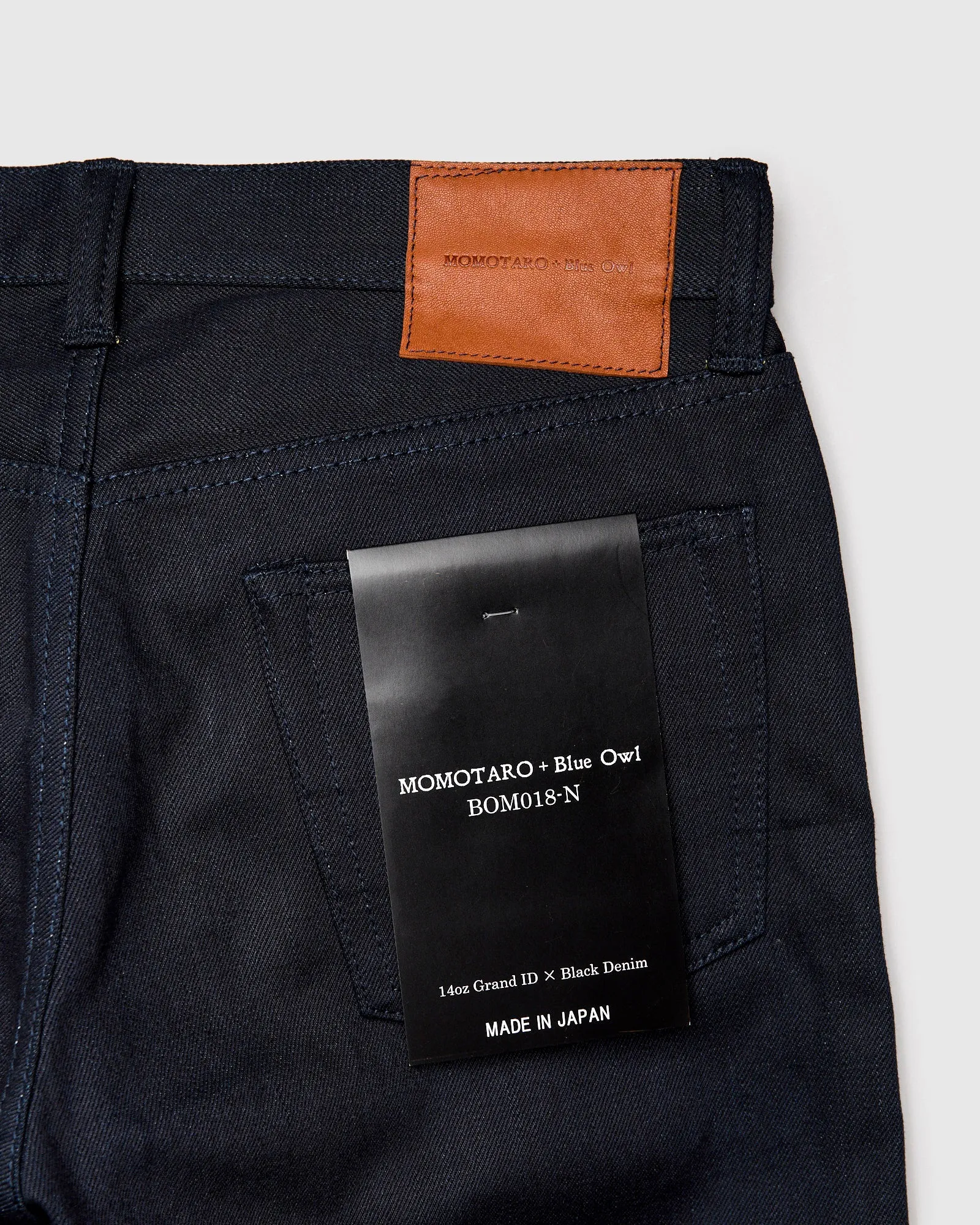 BOM018-N "Grand Indigo – Midnight Edition" 14oz Selvedge Denim - Natural Tapered Fit