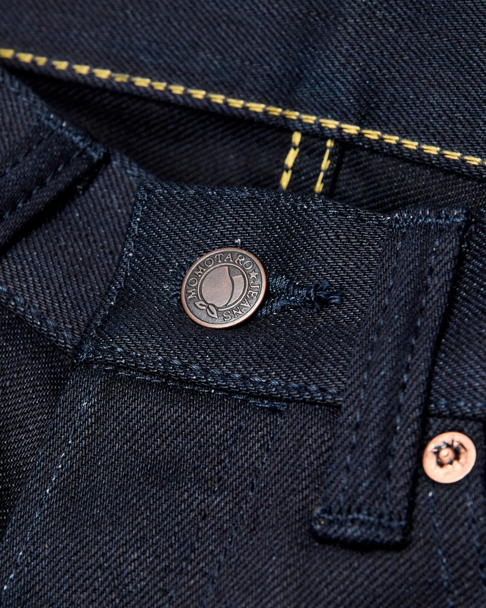 BOM018-N "Grand Indigo – Midnight Edition" 14oz Selvedge Denim - Natural Tapered Fit