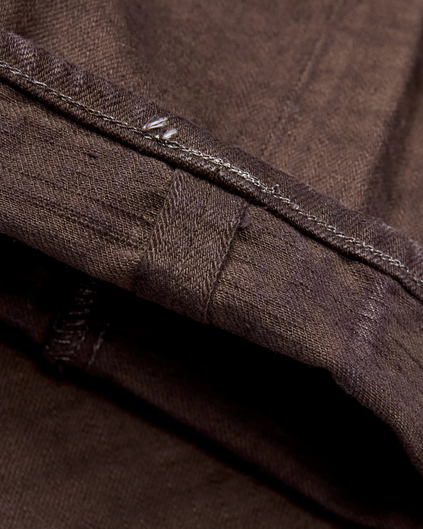 BOS211XX-KU "Shizen" 18oz Kuri Chestnut Selvedge Denim - Relaxed Tapered Fit