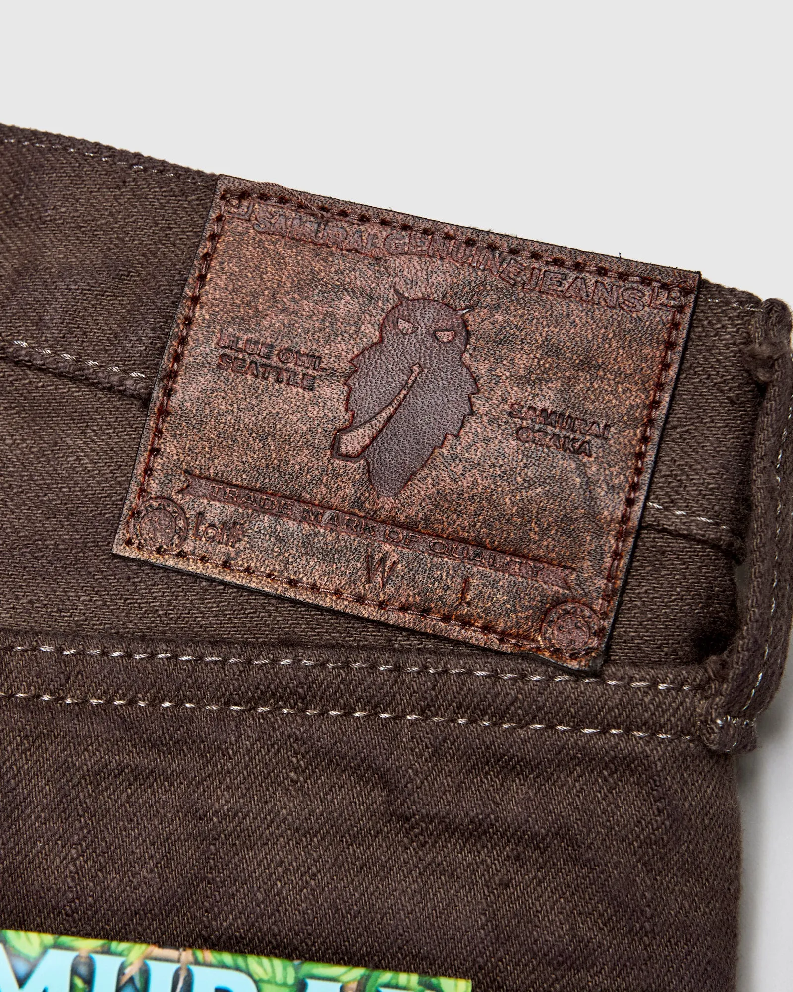 BOS211XX-KU "Shizen" 18oz Kuri Chestnut Selvedge Denim - Relaxed Tapered Fit