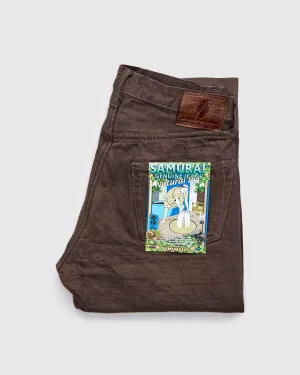 BOS211XX-KU "Shizen" 18oz Kuri Chestnut Selvedge Denim - Relaxed Tapered Fit
