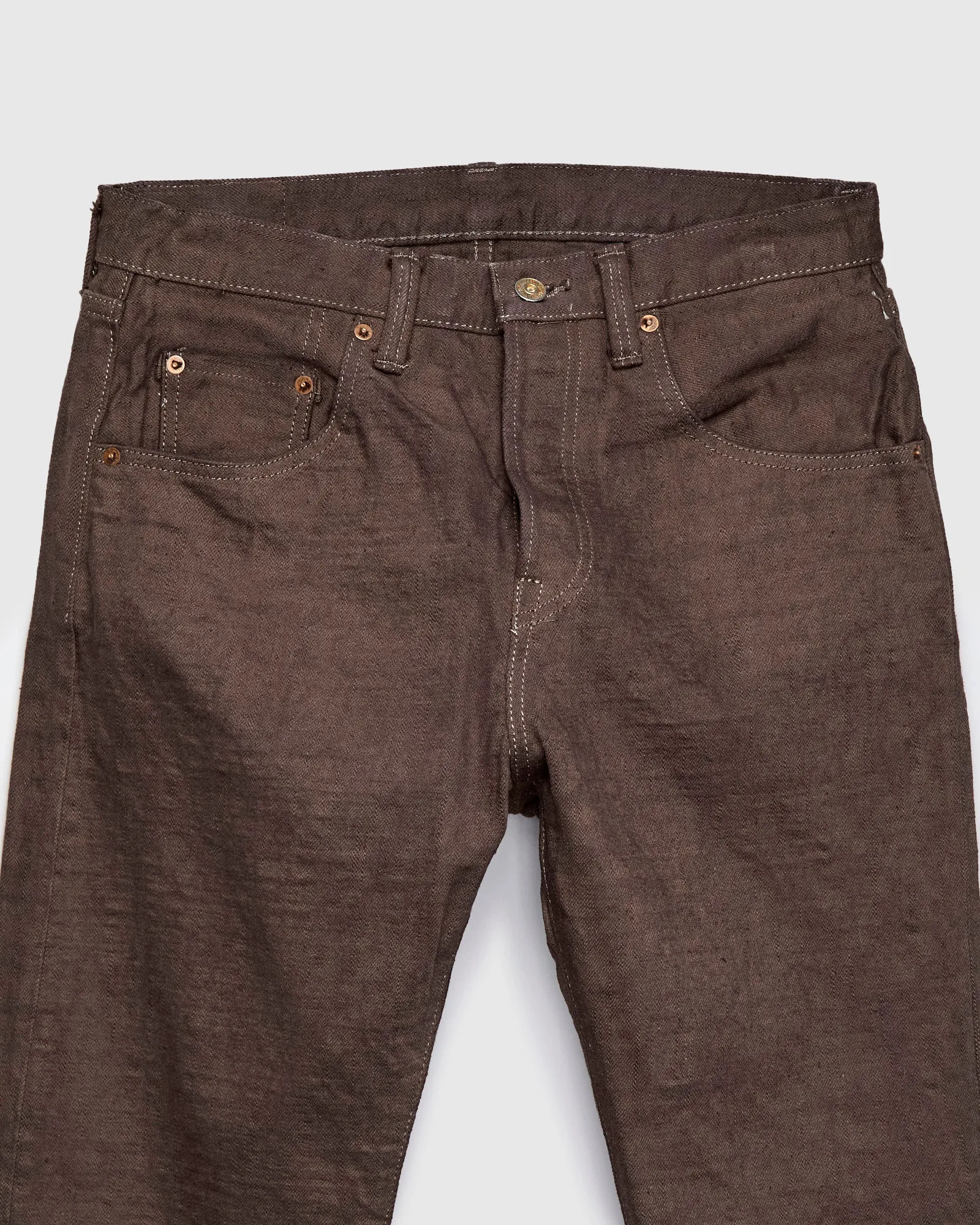BOS211XX-KU "Shizen" 18oz Kuri Chestnut Selvedge Denim - Relaxed Tapered Fit