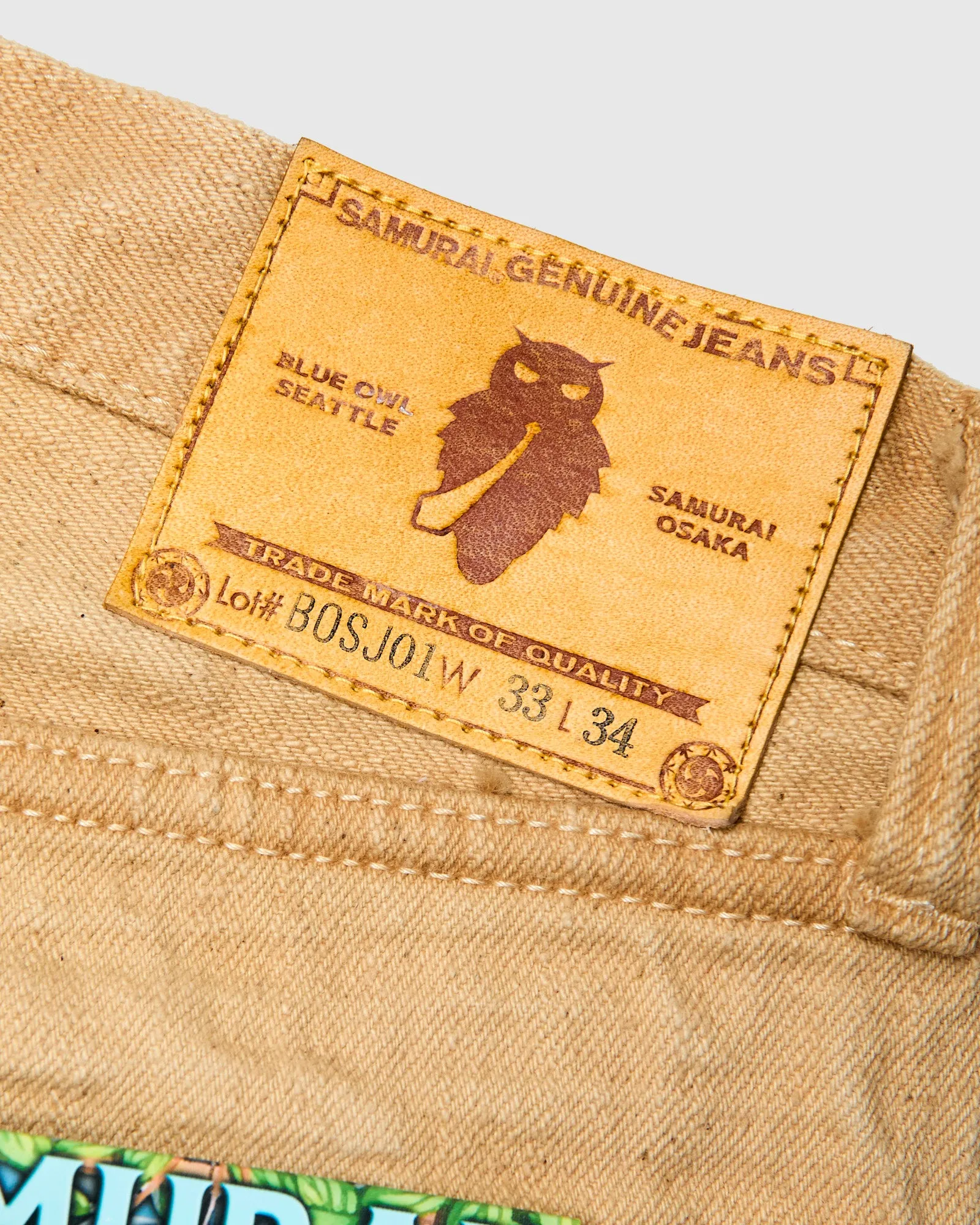 BOS211XX-SH "Shizen" 18oz Shibuki Chestnut Selvedge Denim - Relaxed Tapered Fit