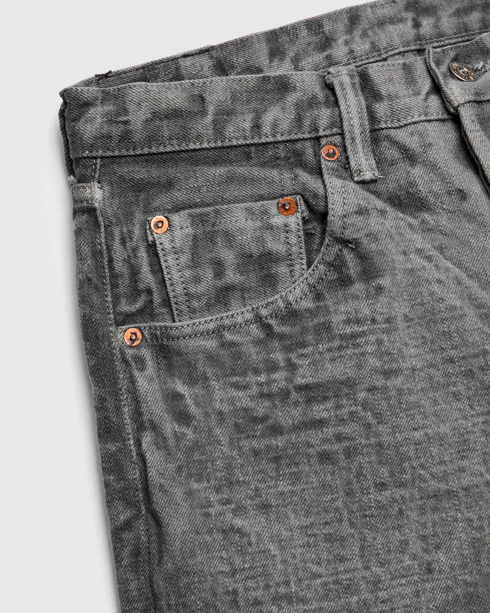 BOS211XX-SU "Shizen" 18oz Sumi Ink Selvedge Denim - Relaxed Tapered Fit