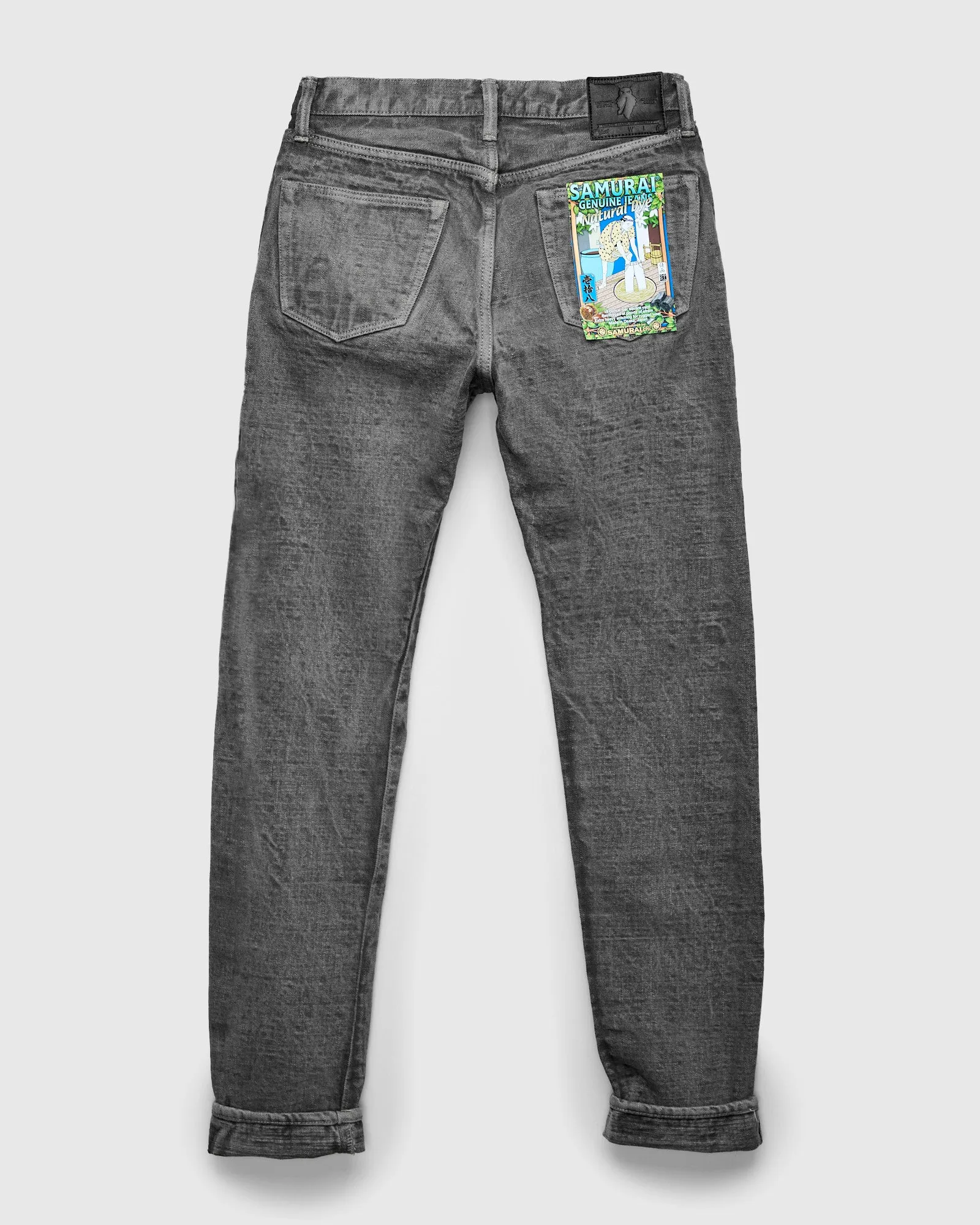 BOS211XX-SU "Shizen" 18oz Sumi Ink Selvedge Denim - Relaxed Tapered Fit