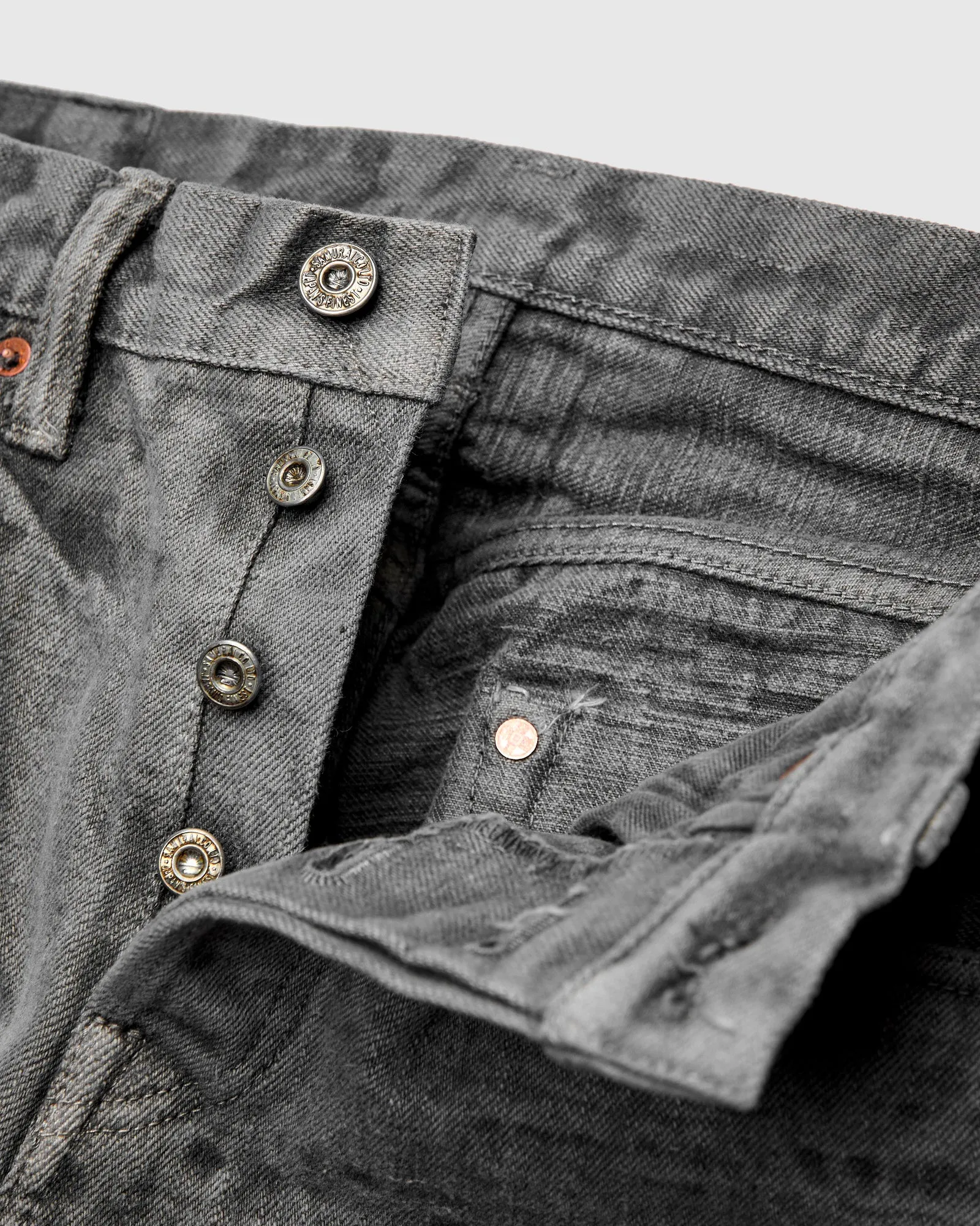 BOS211XX-SU "Shizen" 18oz Sumi Ink Selvedge Denim - Relaxed Tapered Fit