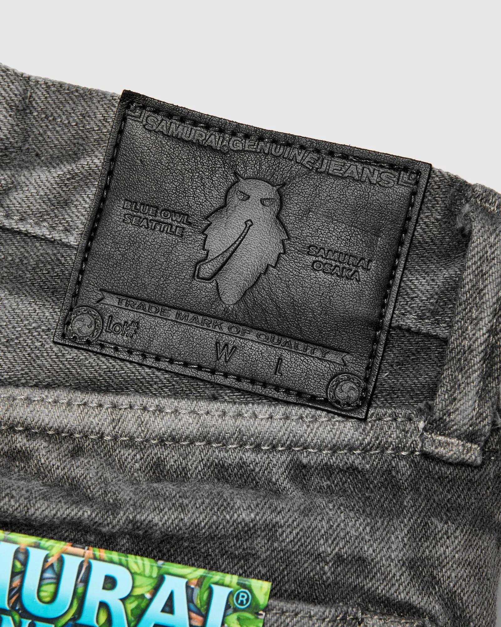 BOS211XX-SU "Shizen" 18oz Sumi Ink Selvedge Denim - Relaxed Tapered Fit