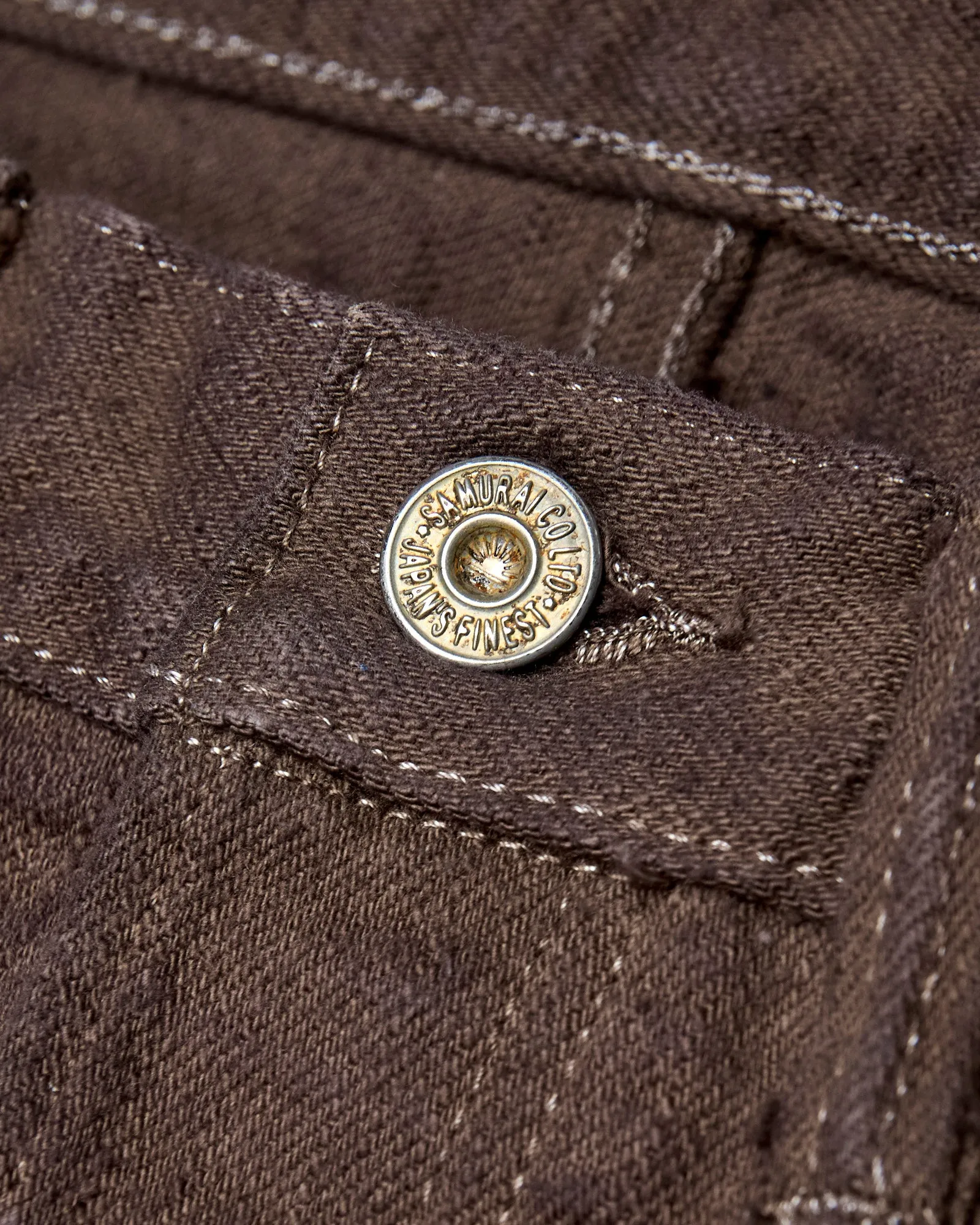 BOS710XX-KU "Shizen" 18oz Kuri Chestnut Selvedge Denim - Slim Straight Fit