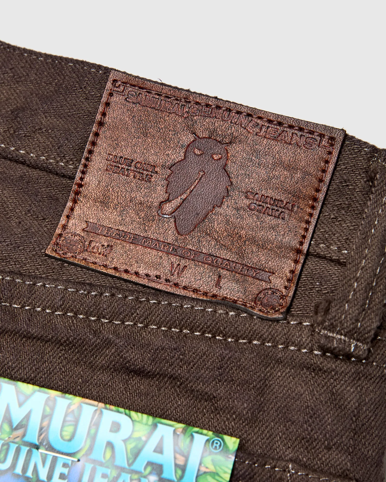BOS710XX-KU "Shizen" 18oz Kuri Chestnut Selvedge Denim - Slim Straight Fit